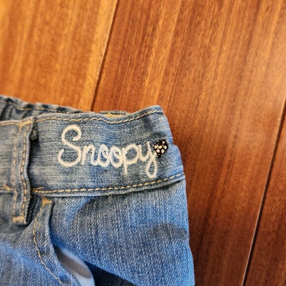 Snoopy, Denim Pants, 18 months, Lace Pockets, button snaps down legs, Rare, blue - Picture 6 of 6